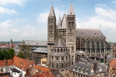 La cathÃ©drale de Tournai depuis le beffroi